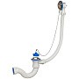 Сифон для ванн колено ORIO A-4008 (S-тип) 1 1/2 выпуск нж D70 с переливом