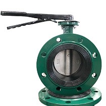 Затворы чугунные дисковые DN 50-150 PN 16 фланцевые с диском из нержавеющей стали рычаг GALA Тип.2123-G купить в Краснодаре | "Проконсим"