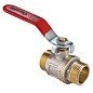 Кран латунный шаровой MVI AquaHit BV.316.04 DN 25 PN 25 рычаг штуцер-штуцер полнопроходной никелированный купить в Краснодаре | "Проконсим"