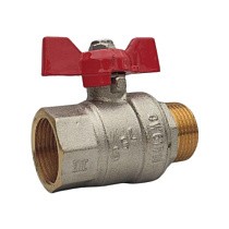 Краны латунные шаровые DN 20-25 PN 40 комбинированные бабочка муфта-штуцер SGL купить в Краснодаре | "Проконсим"