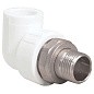 Угольник для радиатора ПП 20-3/4'' PN 25 с американкой белый РТП 14626 купить в Краснодаре | "Проконсим"