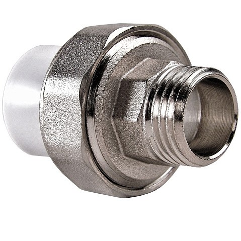 Муфта ПП разьемная 50-1 1/2'' PN 25 раструбная белая РВК купить в Краснодаре | "Проконсим"