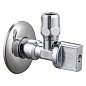 Кран латунный шаровой угловой MVI BV.464 DN 15-цанга 10 PN 10 наружная-M10 штуцер бабочка купить в Краснодаре | "Проконсим"