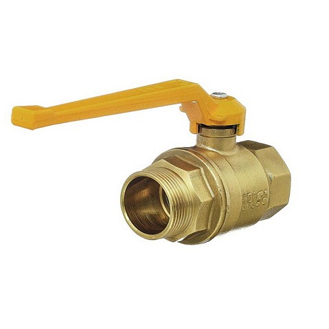 Кран латунный шаровой газовый 11Б27п DN40 PN40 рычаг муфта-штуцер БАЗ Standart купить в Краснодаре | "Проконсим"