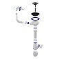 Сифон для мойки Unicorn В410P, без отвода, 3 1/2'' х40 чаша из нержавеющей стали, прямоугольный перелив купить в Краснодаре | "Проконсим"