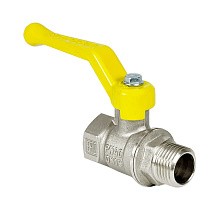 Краны латунные шаровые газовые 11Б27фт1М DN 15-50 PN 25-40 никелированные рычаг муфта-штуцер Valfex.272 Standart ГОСТ Р 59553 купить в Краснодаре | "Проконсим"