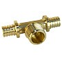 Тройник латунный для PEX труб 16-1/2''-16 PN 16 S-2,2мм под надвижную гильзу Valfex VF.433.AF купить в Краснодаре | "Проконсим"
