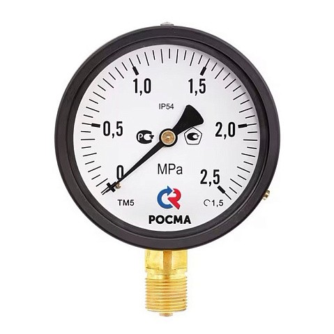 Манометр общетехнический Росма ТМ-510Р.00, до 0,16МПа M20x1,5, 100мм, радиальное присоединение, класс точности 1.5, IP54 купить в Краснодаре | "Проконсим" Манометр общетехнический Росма ТМ-510Р.00, до 0,16МПа M20x1,5, 100мм, радиальное присоединение, класс точности 1.5, IP54 купить в Краснодаре | "Проконсим"