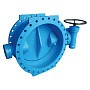 Затвор дисковый поворотный DN 150 PN 16 фланцевый с 2-эксцентриситетом c редуктором FAF 38000150 купить в Краснодаре | "Проконсим"