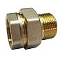 Американки латунные DN 15-50 PN 40 никелированные муфта-штуцер прямые купить в Краснодаре | "Проконсим"