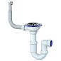 Сифон для мойки Unicorn Y411, без отвода, 3 1/2'' х40 чаша из нержавеющей стали, круглый перелив купить в Краснодаре | "Проконсим"