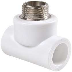  Тройник ПП 40-1/2'' PN 25 белый РВК 20812 (930659262) со склада Проконсим в Краснодаре