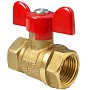 Кран латунный шаровой Valfex.217.LB1 11Б27фт1М DN 15 PN 40 муфта-муфта бабочка купить в Краснодаре | "Проконсим"