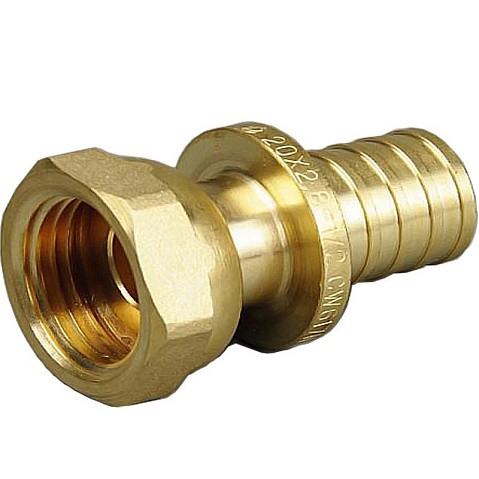 Муфта латунная для PEX труб 20-1/2'' PN 10 под надвижную гильзу ONE PLUS купить в Краснодаре | "Проконсим"