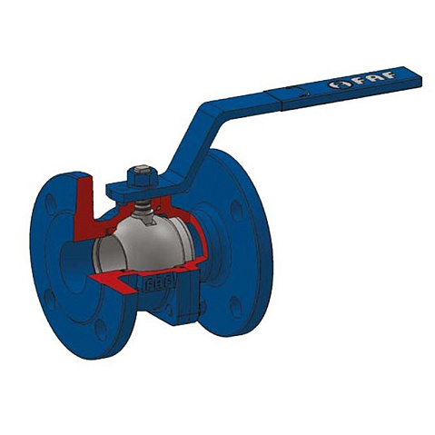 Кран шаровой DN 250 PN 16 чугунный 450мм уплотнение PTFE фланцевый FAF 1100250  купить в Краснодаре | "Проконсим"
