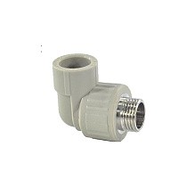Угольники ПП DN 20-32 PN 25 комбинированные с наружной резьбой серые Valfex купить в Краснодаре | "Проконсим"