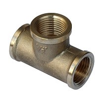 Тройники латунные DN 15-50 PN 40 муфта-муфта-муфта купить в Краснодаре | "Проконсим"