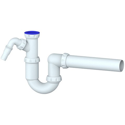 Сифон для умывальника Unicorn Y510V, 40х40 прямой отвод, 1 1/2'' х40 преходник 40х32 купить в Краснодаре | "Проконсим"