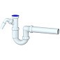 Сифон для умывальника Unicorn Y510V, 40х40 прямой отвод, 1 1/2'' х40 преходник 40х32 купить в Краснодаре | "Проконсим"