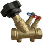Клапан балансировочный DN 15 PN 16 наклонный латунный с измерительным ниппелем и дренажом Kvs 4,81м3/ч муфта-муфта РИДАН MVT-R 003Z4041R купить в Краснодаре | "Проконсим"