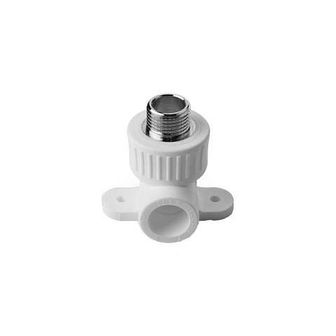 Угольник для смесителя НР VALFEX 25 PN 25 G-3/4'' НР белый купить в Краснодаре | "Проконсим"