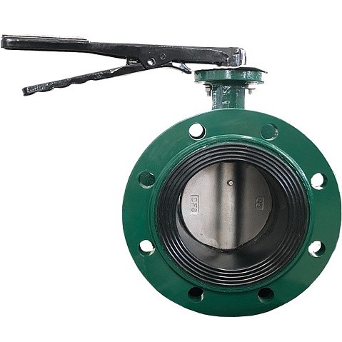 Затвор дисковый поворотный DN 100 PN 16 фланцевый с диском из чугуна уплотнение-EPDM ручной GALA Тип.2123-G купить в Краснодаре | "Проконсим"