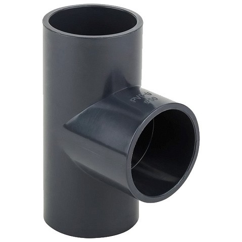 Тройник НПВХ 90гр. DN 200-200 PN 16 напорный клеевой черный Aquaviva TEE2000 купить в Краснодаре | "Проконсим"