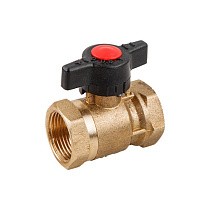 Кран шаровой латунный DN 15-20 PN 16 для 2-трубной системы муфта-муфта купить в Краснодаре | "Проконсим"