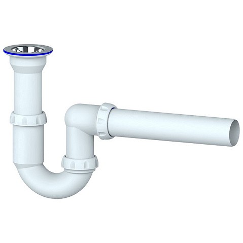 Сифон для умывальника Unicorn Y110, 40х40 прямой отвод, 1 1/2'' х40 чаша из нержавеющей стали купить в Краснодаре | "Проконсим"