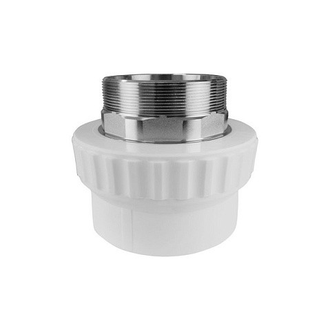 Муфты ПП DN 40-110 PN 25 переходные с наружной резьбой под ключ серые Valfex купить в Краснодаре | "Проконсим"