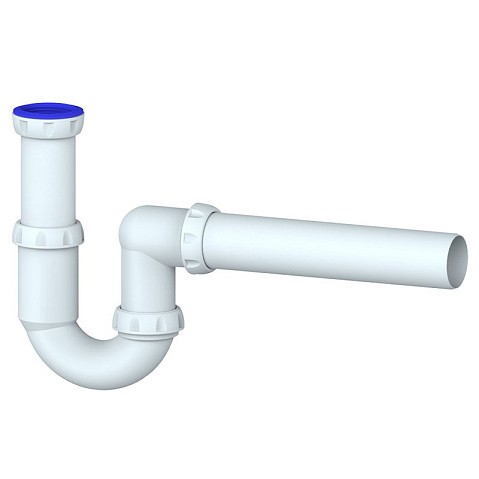 Сифон для умывальника Unicorn Y415, 40х40 прямой отвод, 1 1/2'' х40 преходник 40х32 купить в Краснодаре | "Проконсим"