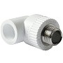 Угольники ПП DN 20-32 PN 25 комбинированные с наружной резьбой белые Pro Aqua купить в Краснодаре | "Проконсим"