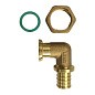 Угольник латунный для PEX DN 20-3/4'' накидная гайка купить в Краснодаре | "Проконсим"