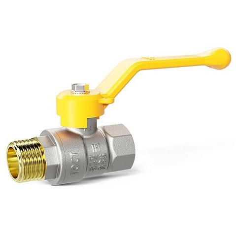 Краны латунные шаровые газовые DN 15-50 PN 25-40 никелированные рычаг муфта-штуцер LD Pride GAS купить в Краснодаре | "Проконсим"