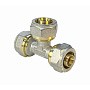 Тройники латунные для PEX труб DN 16-32 PN 10 обжимные никелированные Valfex VF.331.N купить в Краснодаре | "Проконсим"