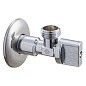 Кран латунный шаровой угловой MVI BV.464 DN 15-15 PN 10 хромированный штуцер бабочка купить в Краснодаре | "Проконсим"