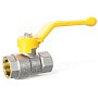 Кран латунный шаровой LD Pride GAS DN15 PN 40 никелированный рычаг муфта-муфта купить в Краснодаре | "Проконсим"