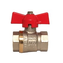 Краны латунные шаровые DN 15-25 PN 25 бабочка муфта-муфта SGL prof купить в Краснодаре | "Проконсим"