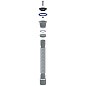 Сифон гофрированный Unicorn D220, 40х50 гибкий отвод, 1 1/2'' х40 чашка из нержавеющей стали, 800мм купить в Краснодаре | "Проконсим"