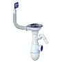 Сифон для мойки Unicorn В430V, без отвода, 3 1/2'' х40 с отводом для стиральной машины, прямоугольный перелив купить в Краснодаре | "Проконсим"
