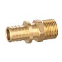 Муфта латунная для PEX DN 16 с наружной резьбой 1/2'' под надвижную гильзу PLP купить в Краснодаре | "Проконсим"