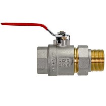 Краны латунные шаровые DN 32 PN 40 никелированный рычаг американка РИДАН BVR-FR купить в Краснодаре | "Проконсим"