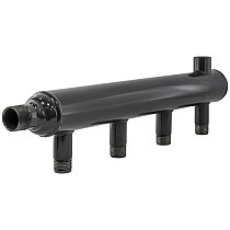 Коллектор распределительный стальной DN 25 PN 16 вход 15-15 2 выхода НР 1/2'' выход под кран Маевского, универсальный PLP купить в Краснодаре | "Проконсим"