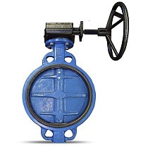 Затворы поворотные дисковые DN 350-600 PN 16 межфланцевые с чугунным диском с редуктором FAF купить в Краснодаре | "Проконсим"