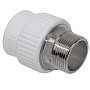 Муфты ПП DN 32-110 PN 25 комбинированные под ключ с наружной резьбой белые Valfex купить в Краснодаре | "Проконсим"