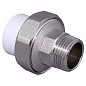Муфта комбинированная ПП 20-1/2'' PN 25 разъёмная с наружной резьбой белая VALFEX  купить в Краснодаре | "Проконсим"