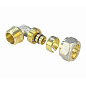 Угольник латунный для PEX труб 16-1/2'' PN 10 обжимной никелированный Valfex VF.352.N  купить в Краснодаре | "Проконсим"