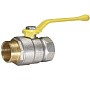 Кран латунный Temper серия 83 DN15 PN40 никелированный газовый рычаг м-шт ГОСТ Р 59553 купить в Краснодаре | "Проконсим"