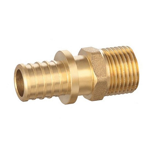 Муфта латунная для PEX DN 25 с наружной резьбой 1'' под надвижную гильзу PLP купить в Краснодаре | "Проконсим"