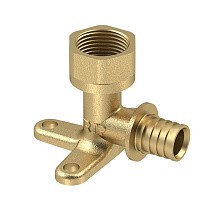 Угольники установочные латунные для PEX труб DN 16-25 PN 16 под надвижную гильзу с внутренней резьбой РосТурПласт купить в Краснодаре | "Проконсим"